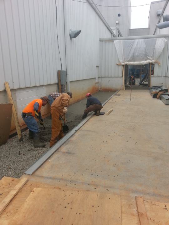 Concrete slab and foundation work